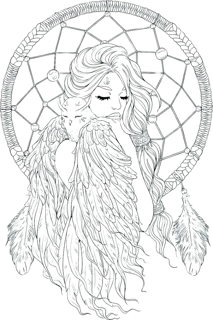 Dream Catcher Coloring Page at GetColorings.com | Free printable ...