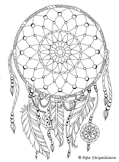 Dream Catcher Coloring Pages For Adults