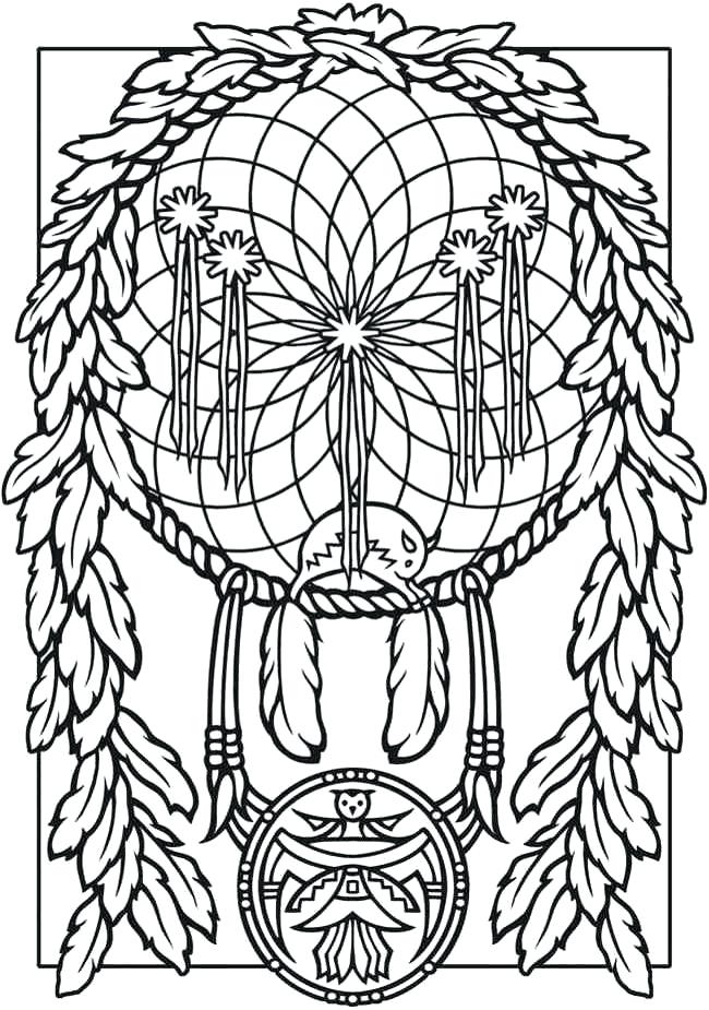 650x925 Dream Catcher Coloring Book Or Dream Catchers Coloring Pages
