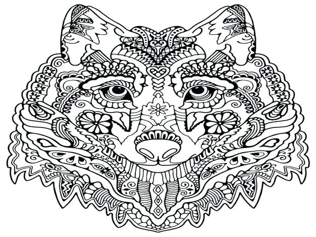 625x469 Dream Catcher Coloring Pages For Adults Top Wolf Mandala Design