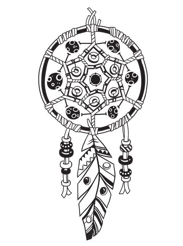 595x800 16 Coloring Pages Of Dreamcatchers On Kids N Fun.co.uk. On Kids N