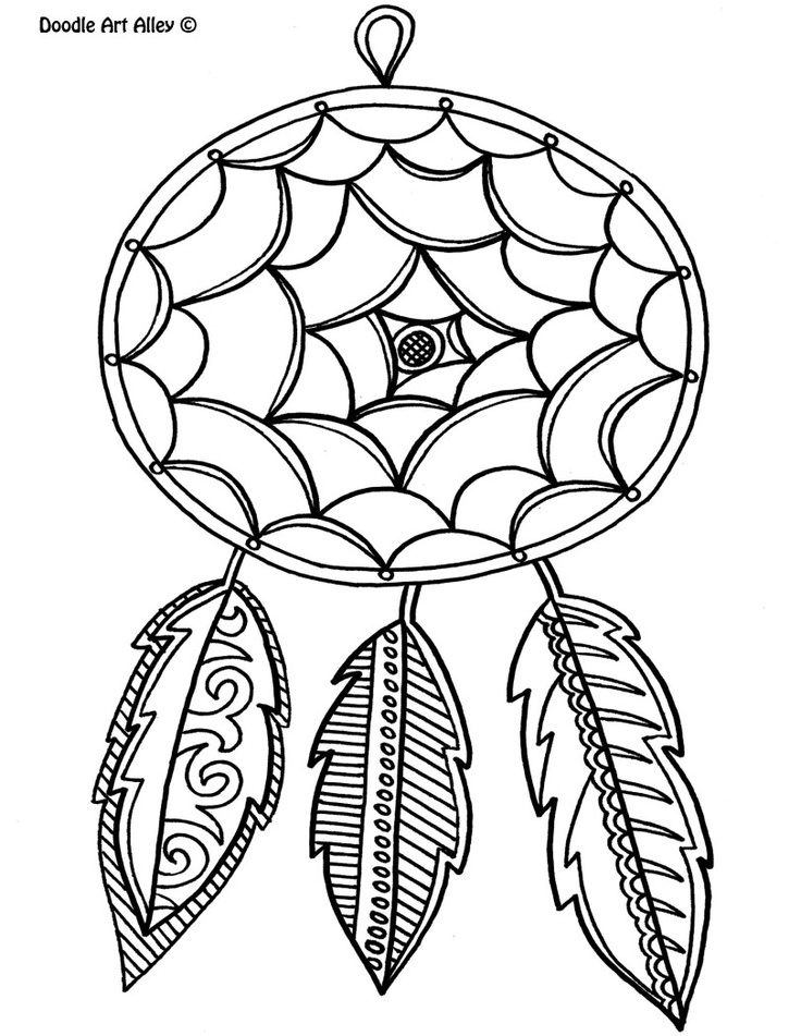 4 New Dream Catcher Coloring Pages Logo And Design Ideas 736x951 4 New Dream Catcher Coloring Pages Logo And Design Ideas