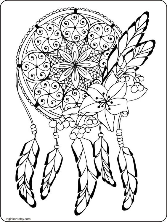 Dreamcatcher Coloring Pages Dream Catcher Adult Coloring Page 564x751 Dreamcatcher Coloring Pages Dream Catcher Adult Coloring Page