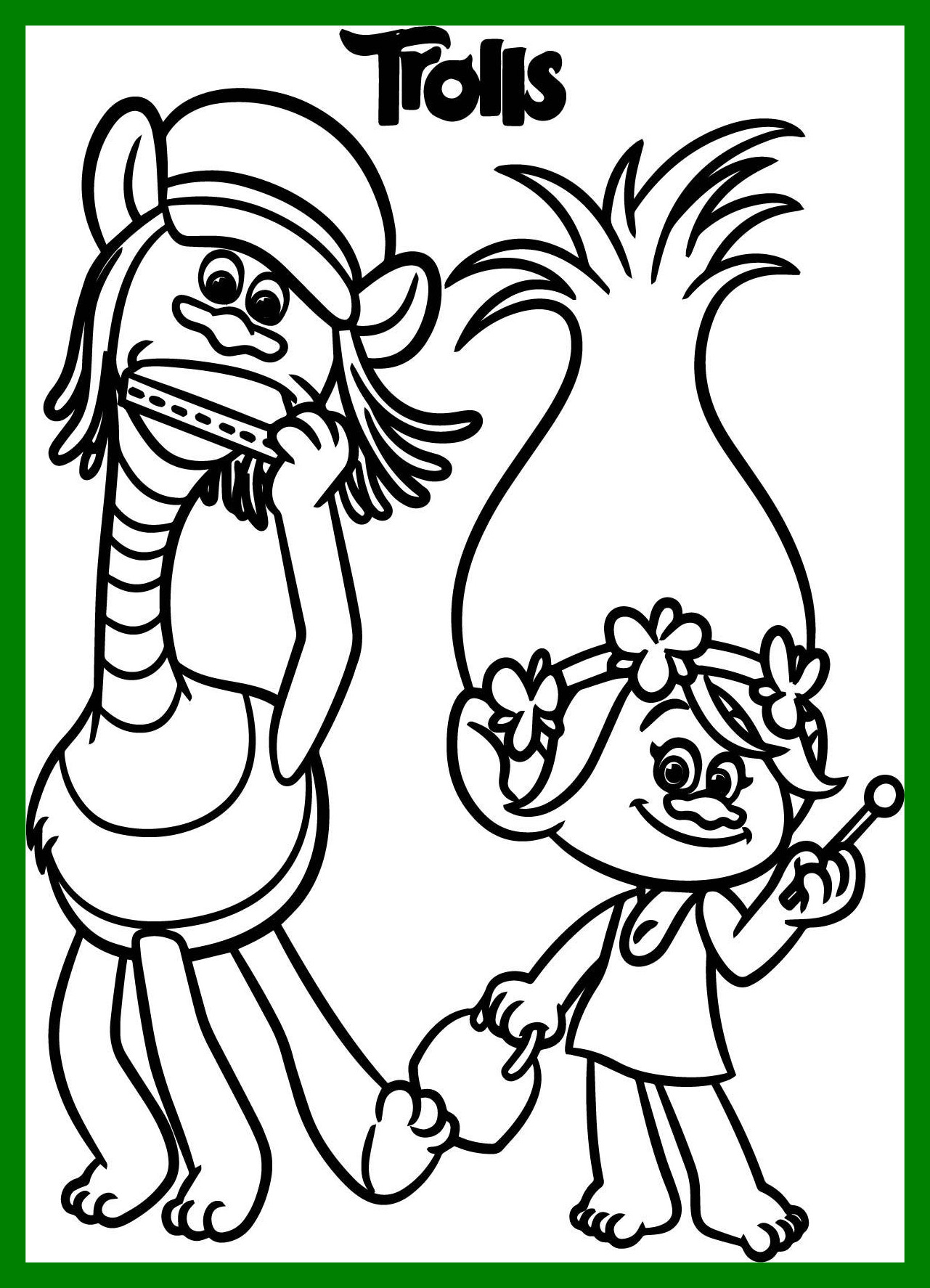 Dreamworks Trolls Coloring Pages at GetColorings.com | Free printable ...