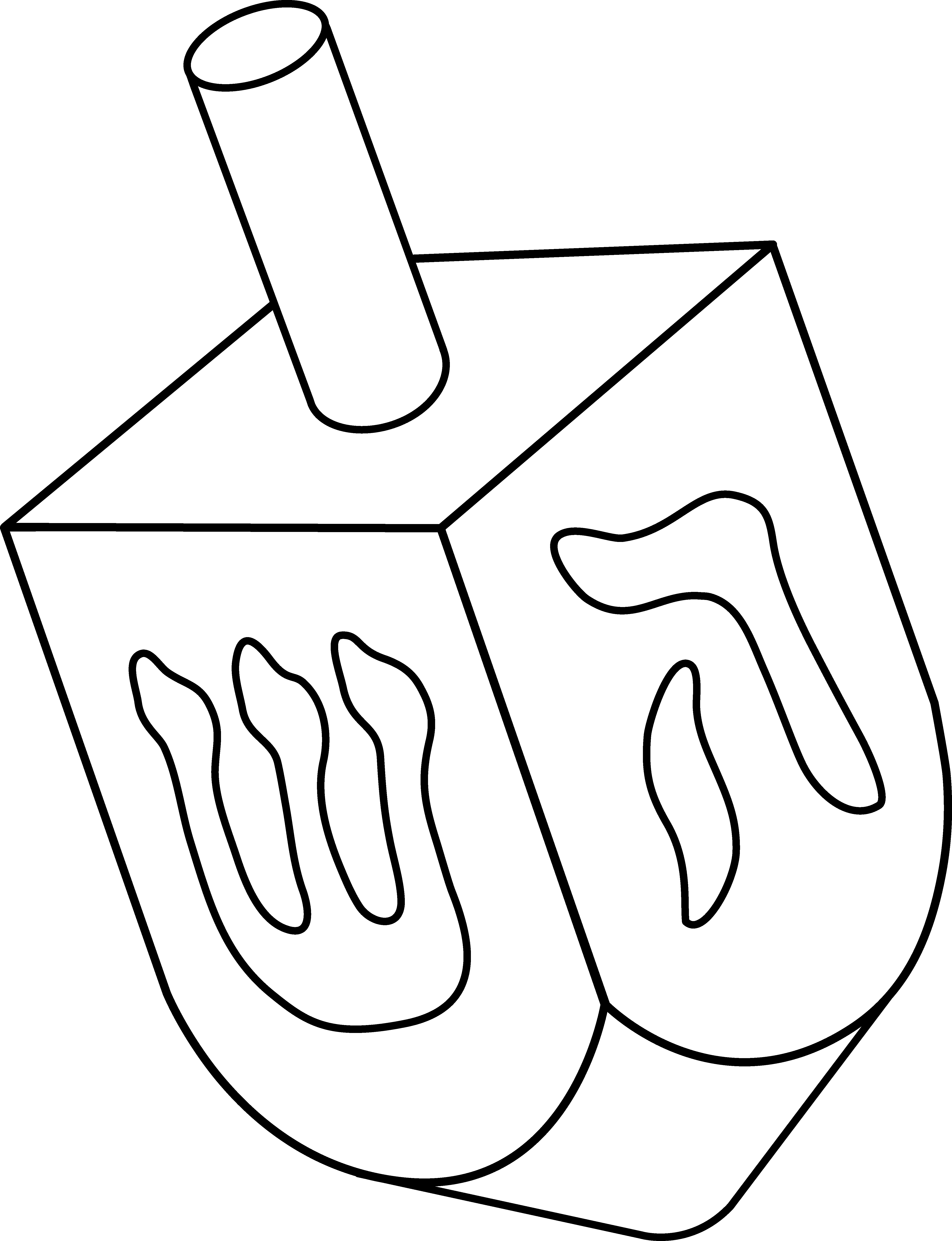 4842x6311 Dreidel Coloring Pages With Wallpaper Desktop Background Inside