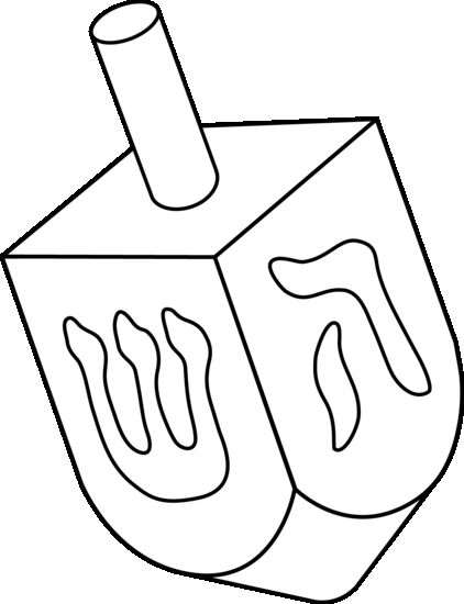 422x550 Dreidel Line Art At Dreidel Coloring Pages