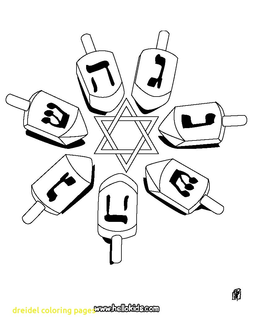 820x1060 Dreidel Coloring Pages