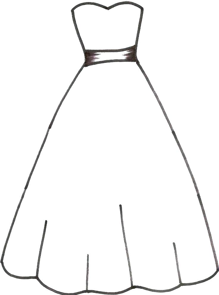 Free Printable Dress Coloring Pages