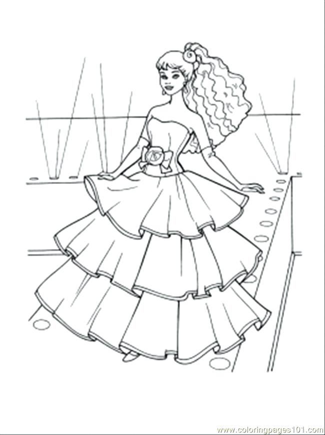650x868 Dress Coloring Pages Little Girl Dress Coloring Page Dress Up