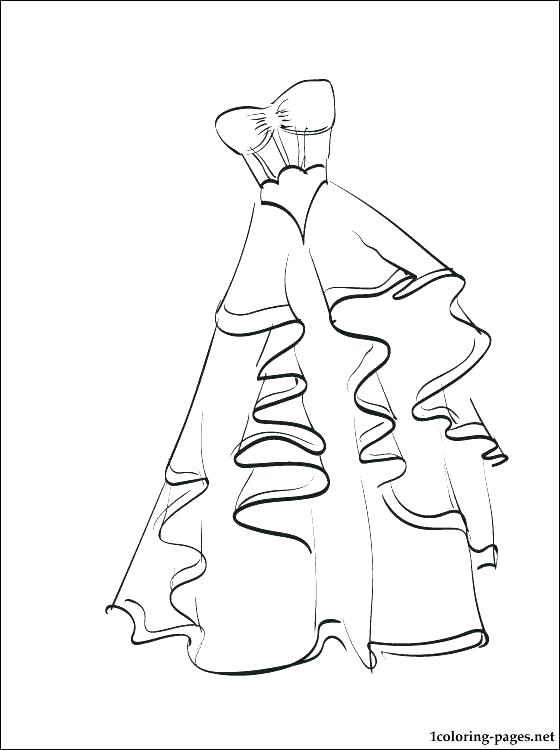 560x750 Dress Coloring Pages Design Your Own Dress Coloring Pages