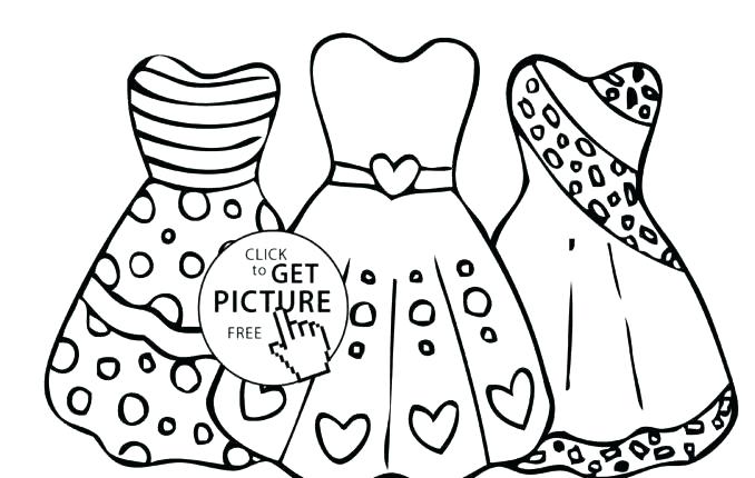 678x430 Dress Coloring Pages Printable Barbie Princess Dress Colouring