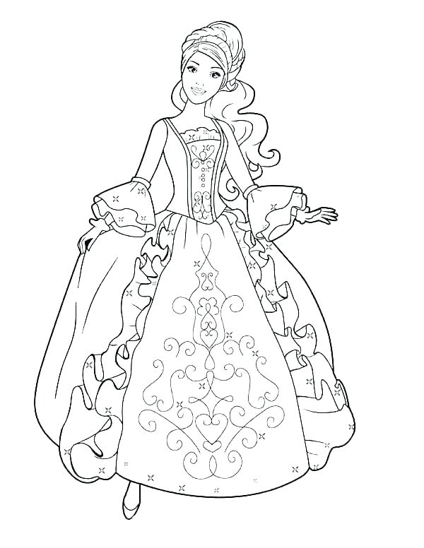 600x776 Dresses Coloring Pages Dress Mice Coloring Page Barbie Dress Up