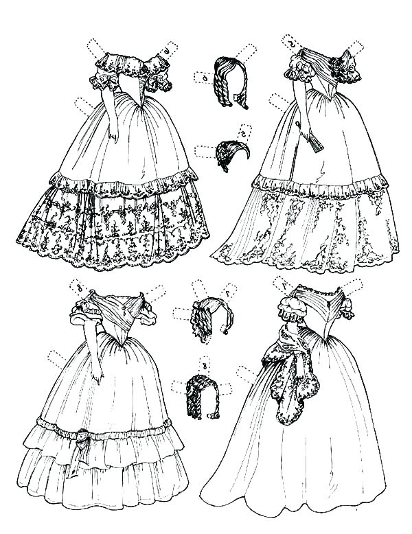 Dress Design Coloring Pages at GetColorings.com | Free printable ...