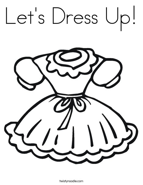 Let's Dress Up Coloring Page 468x605 Let's Dress Up Coloring Page