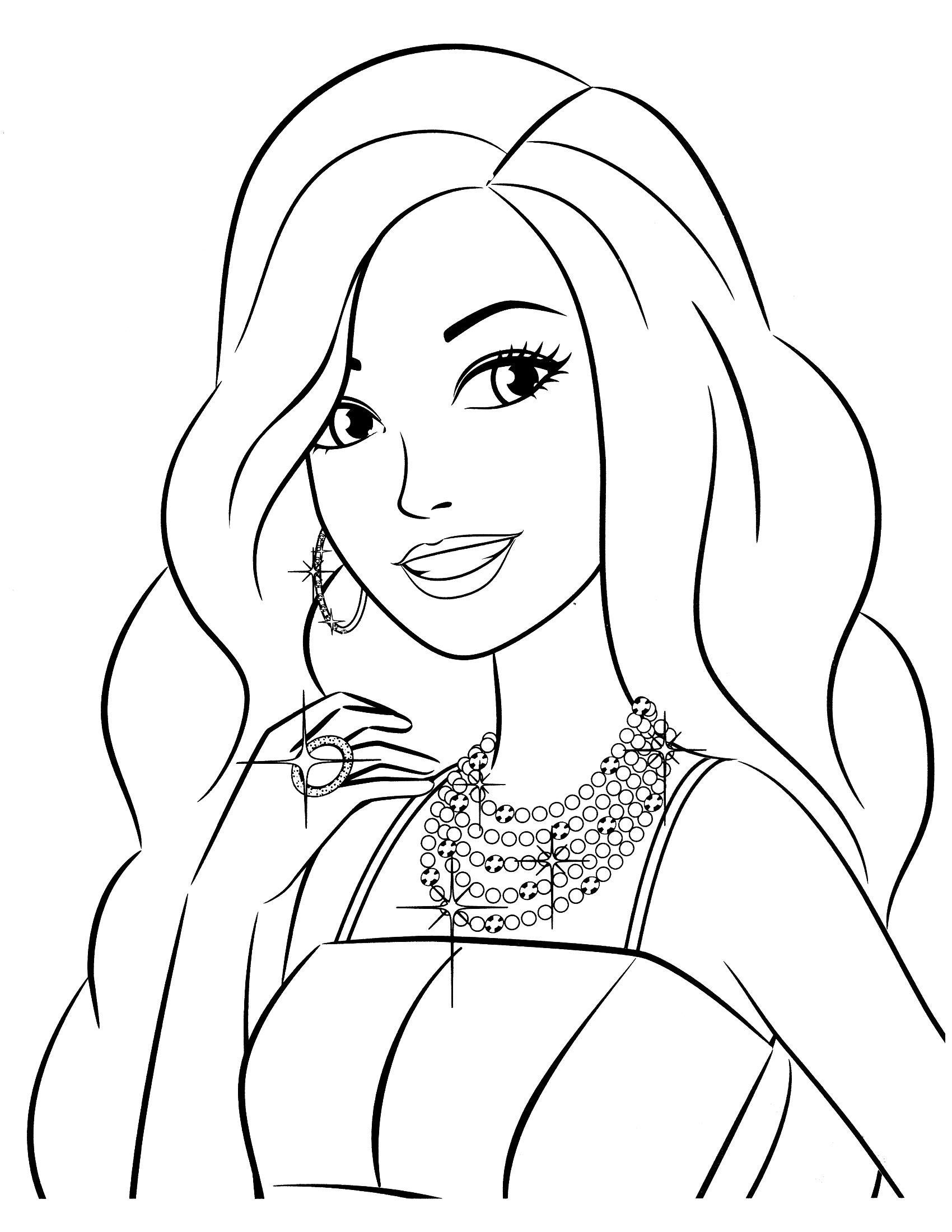 With Barbie Coloring Pages Online, Your Little Girls Choose 1700x2200 With Barbie Coloring Pages Online, Your Little Girls Choose