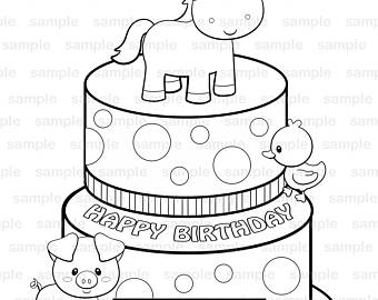 340x270 Horse Coloring Page Etsy