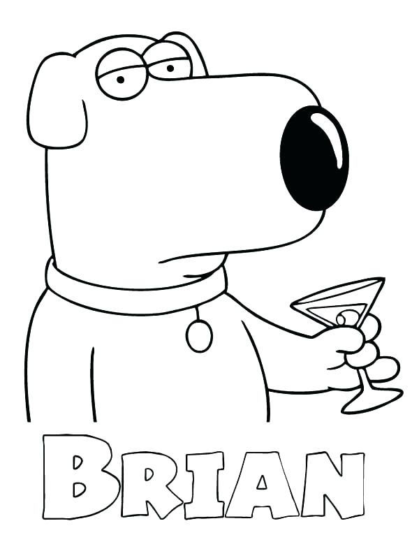 600x776 Family Guy Coloring Pages Griffin Drinks In Page Kids Play Color