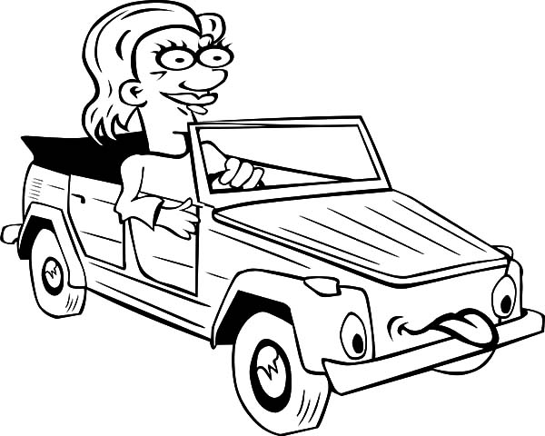 Driving Tongued Car Coloring Pages Best Place To Color 600x480 Driving Tongued Car Coloring Pages Best Place To Color