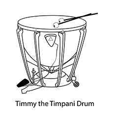 Drum Coloring Page
