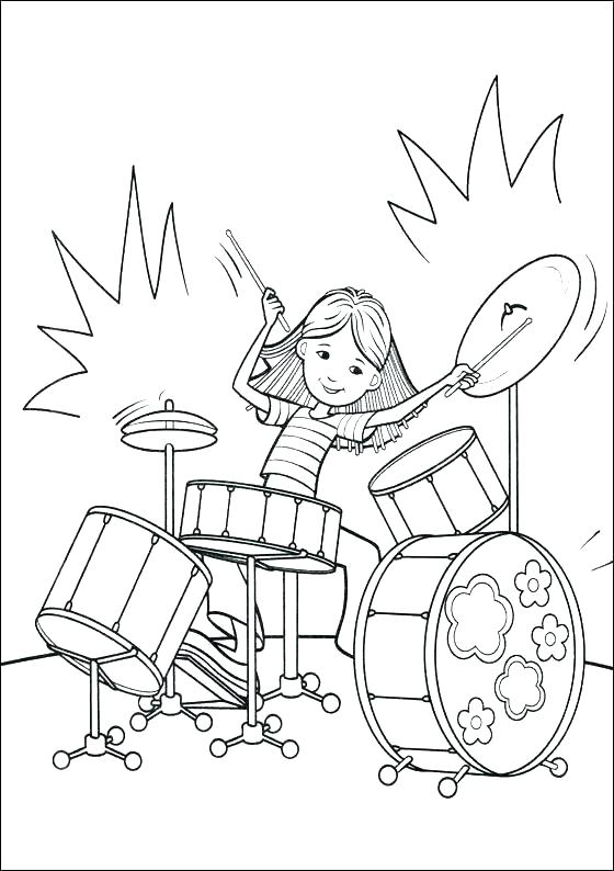 560x794 Drum Coloring Page Drum Coloring Pages Snare Drum Coloring Page