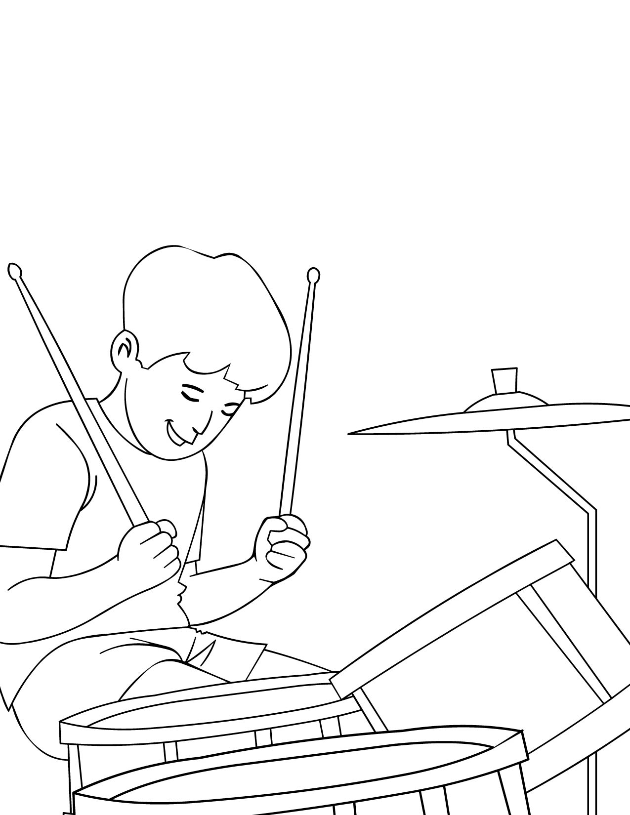 1275x1650 30 Music Instruments Coloring Pages, Free Instrument Family