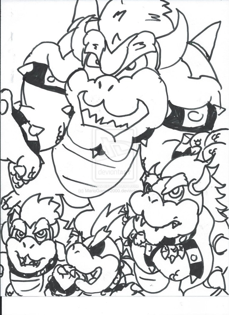 Awesome Coloring Pages With And Princess Peach Bowser Jr Super 762x1048 Awesome Coloring Pages With And Princess Peach Bowser Jr Super