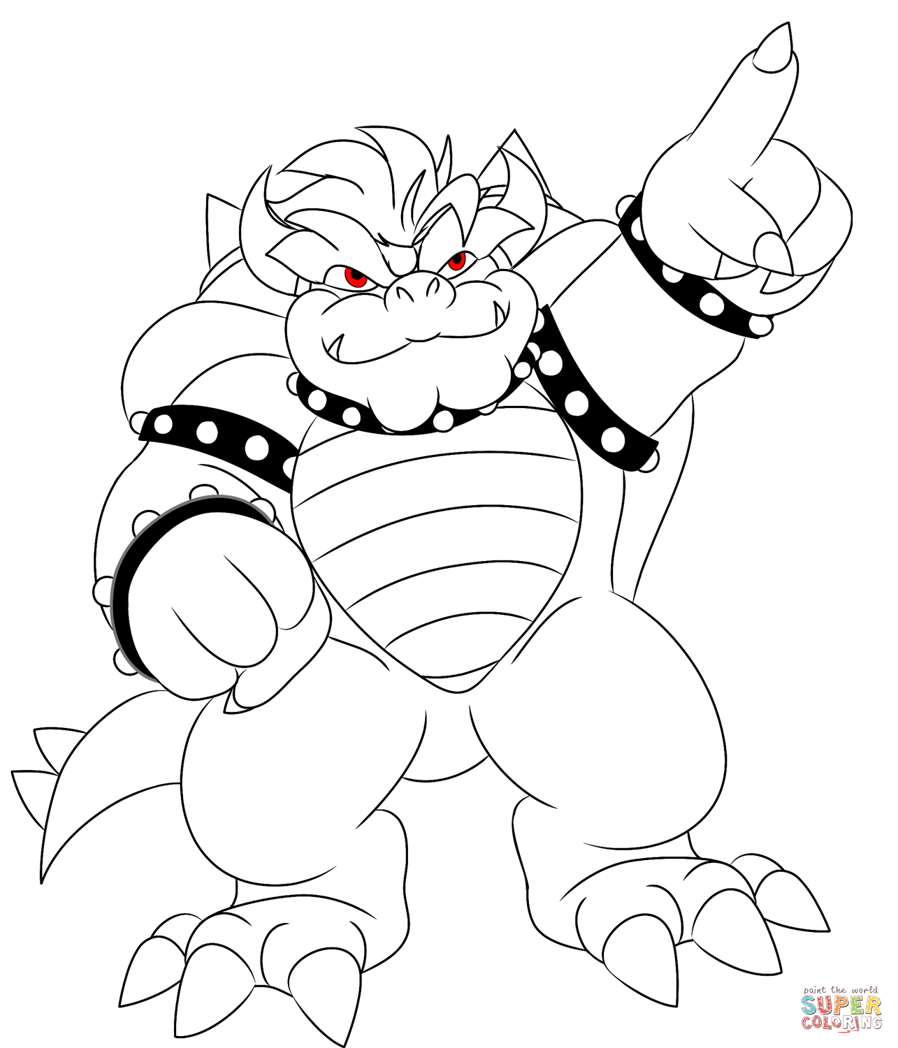 Coloring Pages Various Bowser Page Super Mario Character 1285x1500 Coloring Pages Various Bowser Page Super Mario Character