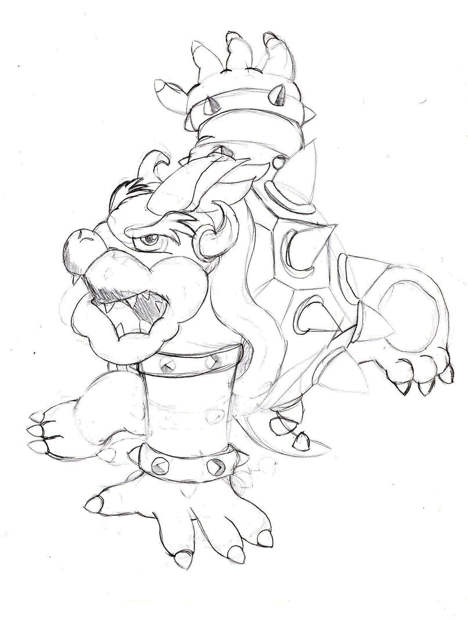 Dry Bowser Coloring Page Free Download 1612x2133 Dry Bowser Coloring Page Free Download