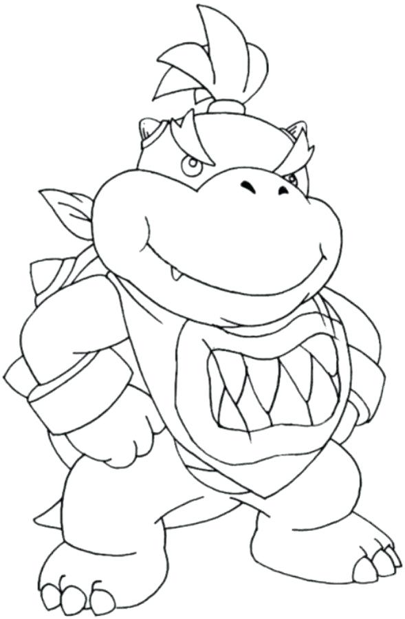 Bowser Coloring Page Impair.co 589x900 Bowser Coloring Page Impair.co