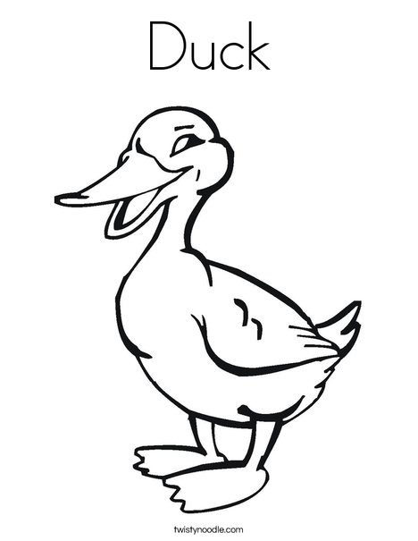 Duck Coloring Page 468x605 Duck Coloring Page