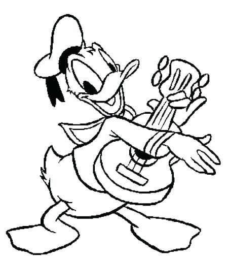Donald Duck Coloring Pages Duck Coloring Pages Simple Duck 448x512 Donald Duck Coloring Pages Duck Coloring Pages Simple Duck