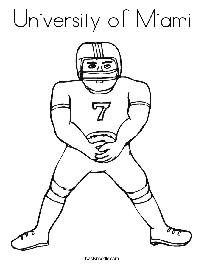 685x886 University Of Miami Coloring Page