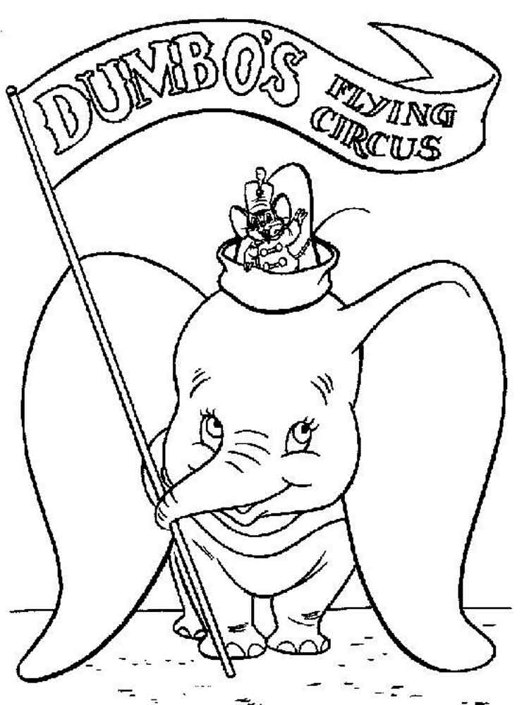 Dumbo Coloring Pages Printable 750x1000 Dumbo Coloring Pages Printable