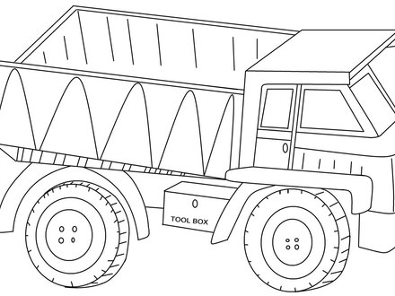 440x330 39 Dump Truck Coloring Page, Printable Dump Truck Coloring Pages