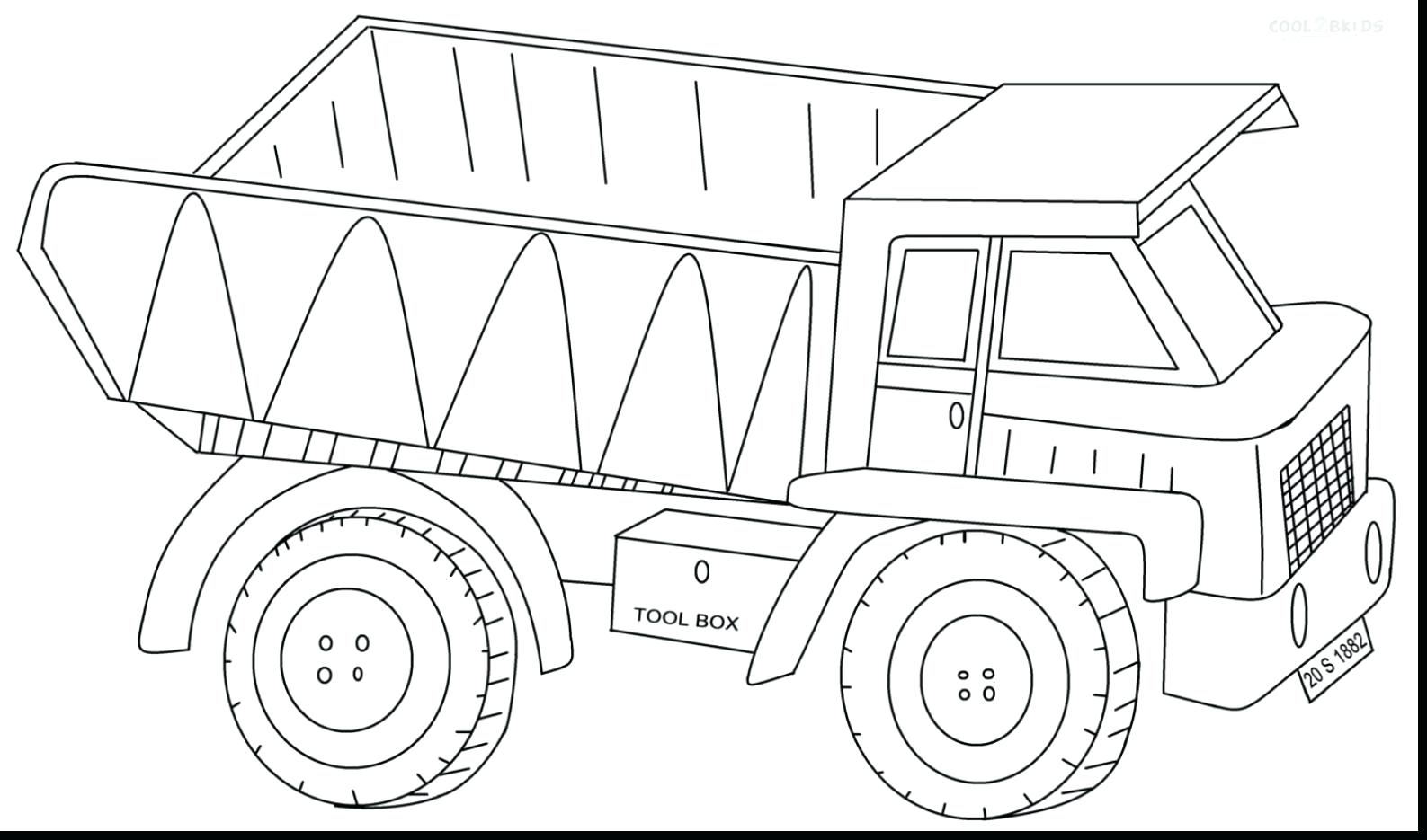 1587x935 Dump Truck Coloring Pages Terrific With And Baby Printable Inside