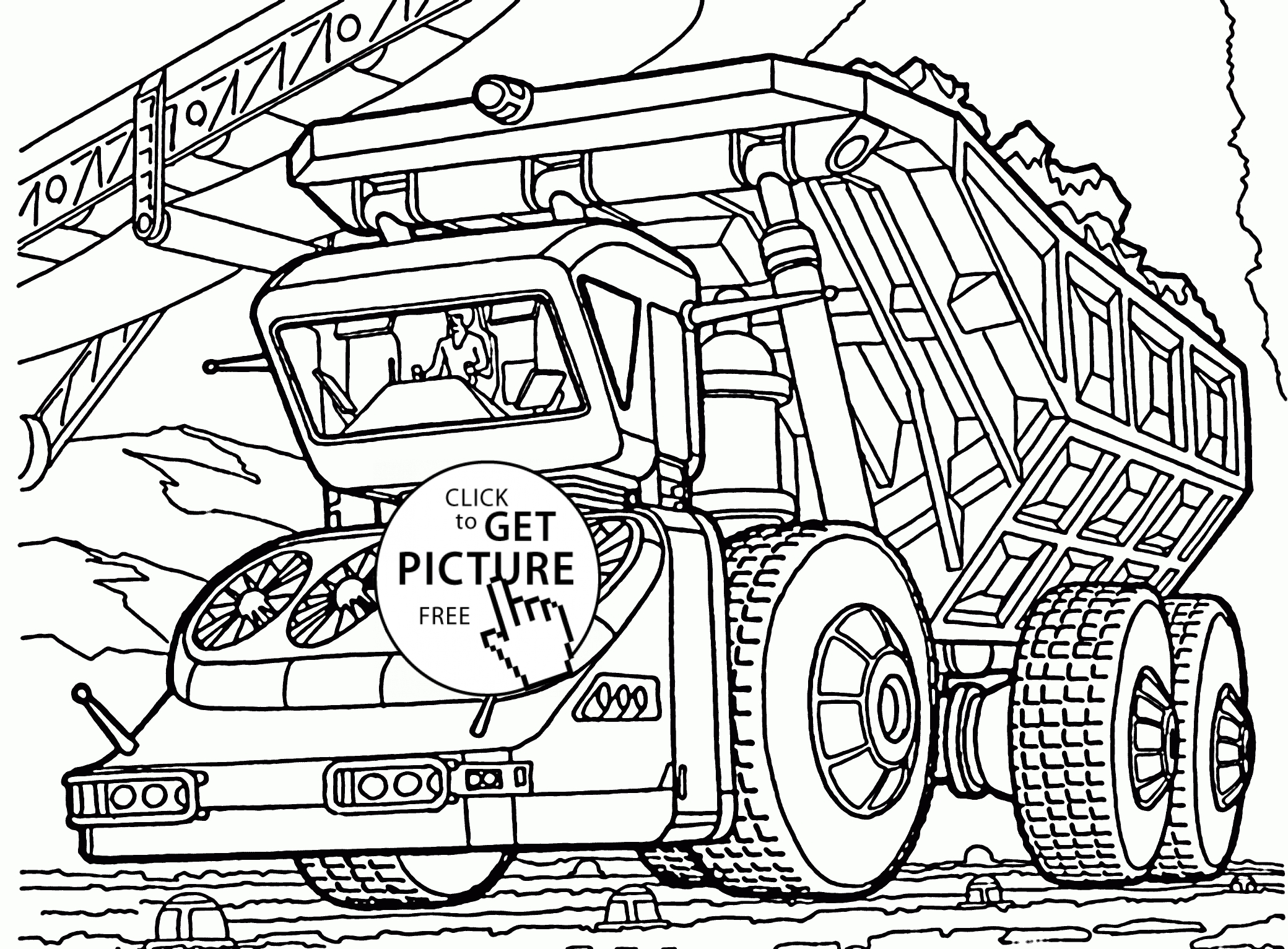 Dump Truck Coloring Pages Printable