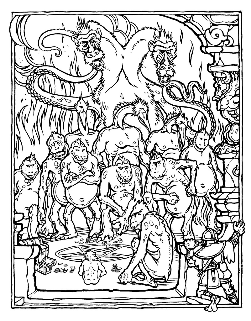 Dungeons And Dragons Coloring Book 224 Coloring Page 801x1024 Dungeons And Dragons Coloring Book 224 Coloring Page