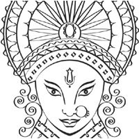 200x200 Goddess Durga Coloring Pages Surfnetkids