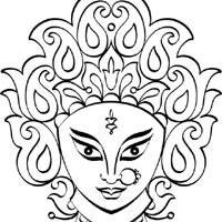 200x200 Invincible Durga Coloring Pages Surfnetkids