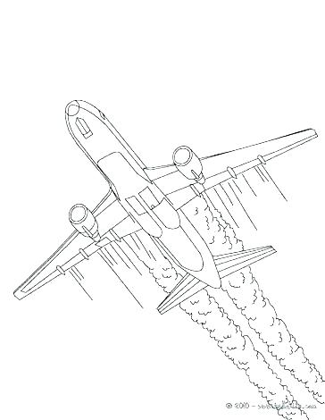 364x470 Aeroplane Coloring Pages