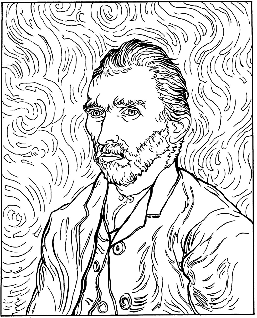 Van Gogh Autoportrait 1078x1332 Van Gogh Autoportrait