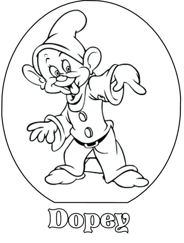 Exciting Snow White Coloring Pages Dopey Snow White And The Seven 600x794 Exciting Snow White Coloring Pages Dopey Snow White And The Seven