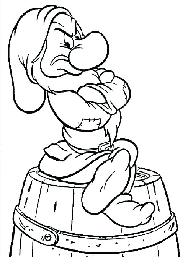 7 Dwarfs Coloring Pages 7 Grumpy The Dwarf Coloring Pages Download 618x844 7 Dwarfs Coloring Pages 7 Grumpy The Dwarf Coloring Pages Download