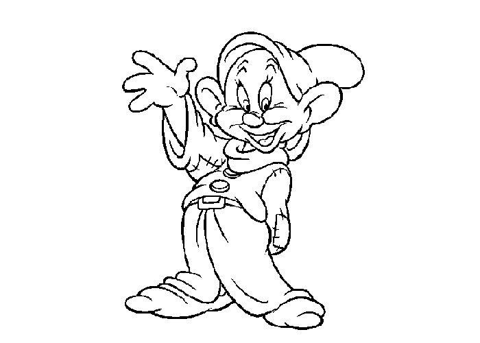 Dopey Dwarf Colouring Pages Coloring 6 Trpaslici 700x500 Dopey Dwarf Colouring Pages Coloring 6 Trpaslici