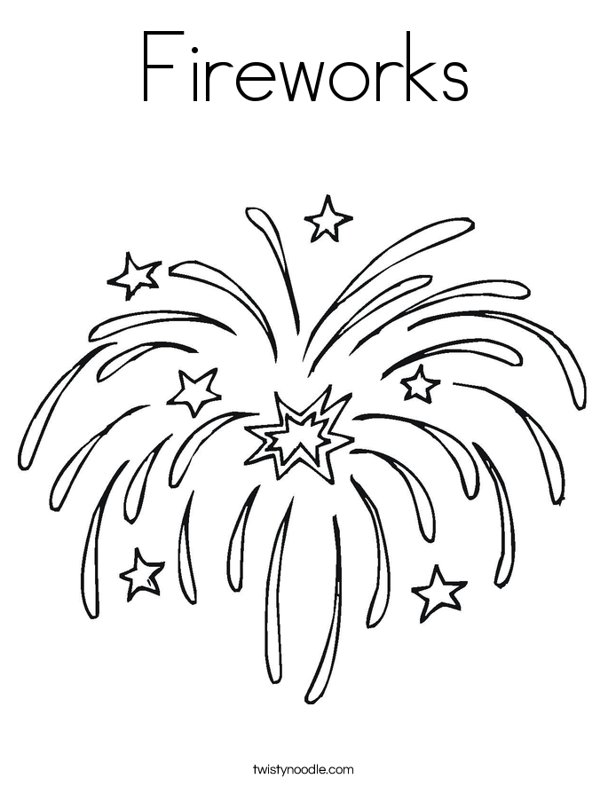 Fireworks Coloring Pages 685x886 Fireworks Coloring Pages