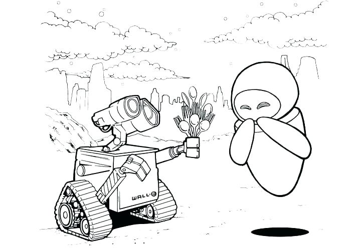 Walle Coloring Pages Wall E Coloring Pages Eve And Wall E Coloring 700x500 Walle Coloring Pages Wall E Coloring Pages Eve And Wall E Coloring