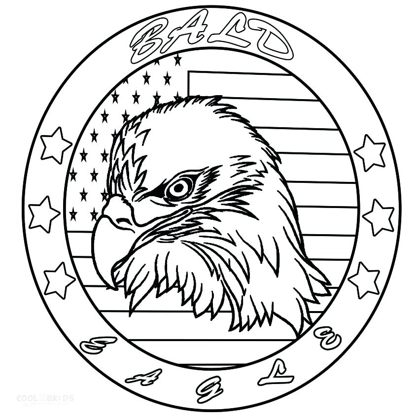 850x850 Bald Eagle Coloring Page Bald Eagle Head Coloring Pages Coloring
