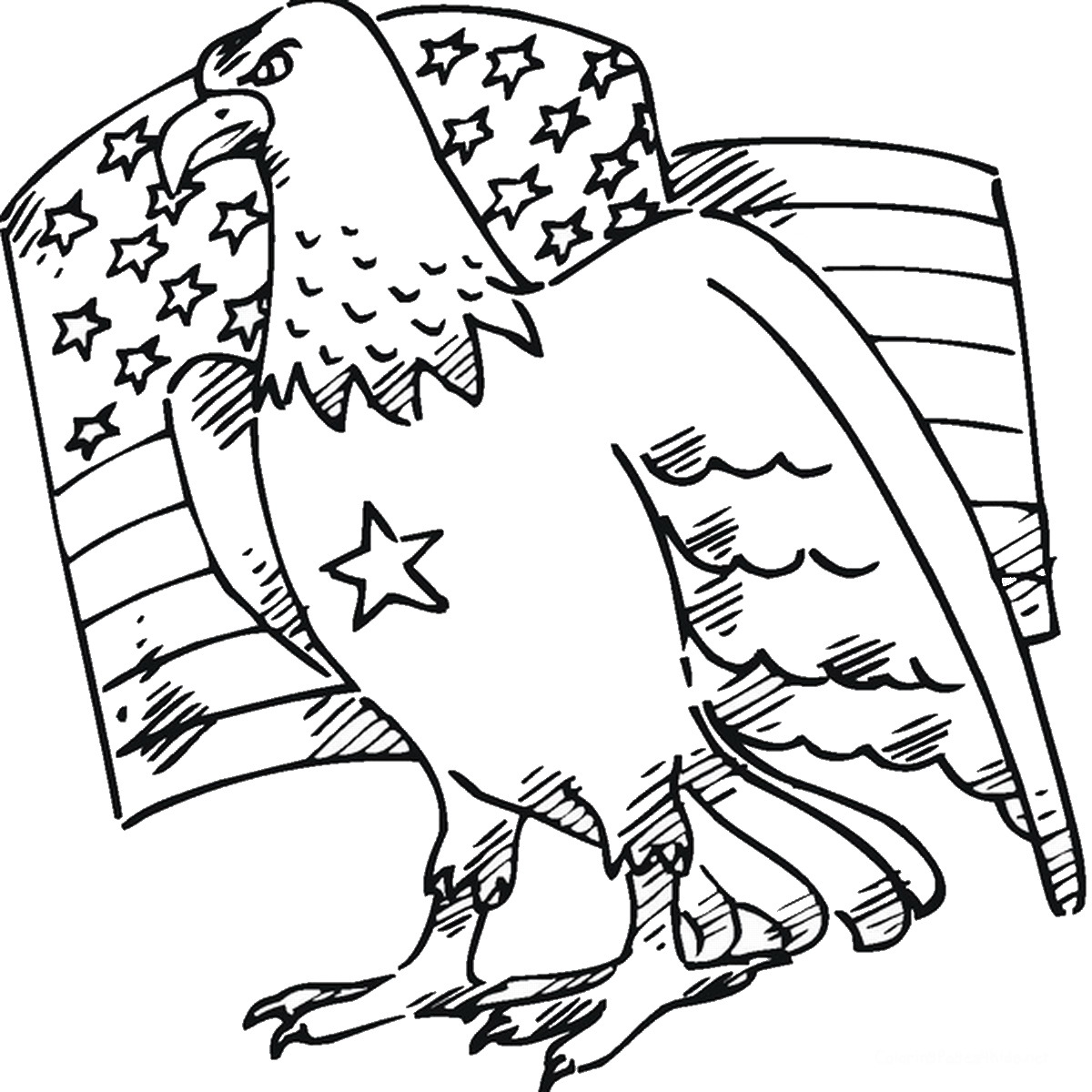 Eagle Coloring Pages 1200x1200 Eagle Coloring Pages