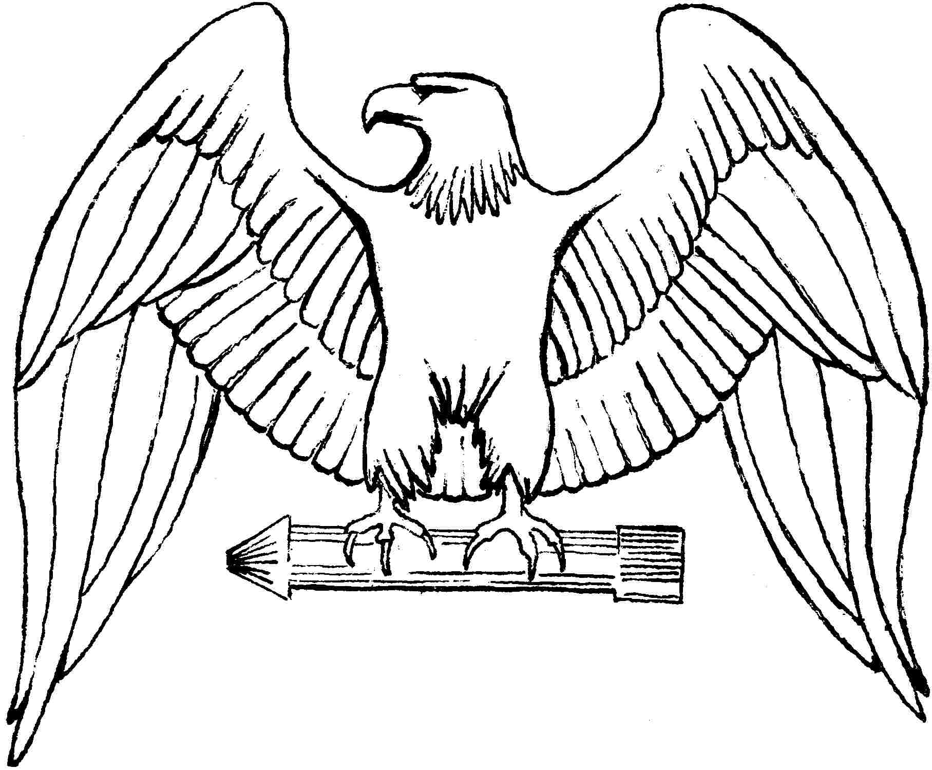 American Eagle Coloring Pages 1815x1499 American Eagle Coloring Pages