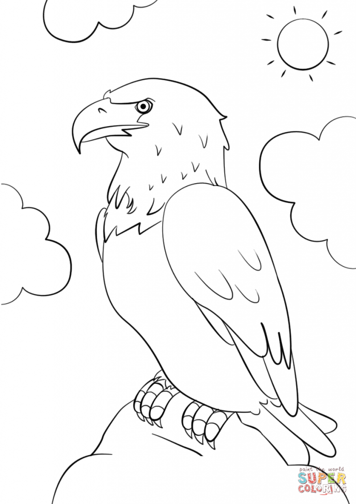 Eagle Printable Coloring Pages With Usa Flag Birds Bald Animals 724x1024 Eagle Printable Coloring Pages With Usa Flag Birds Bald Animals